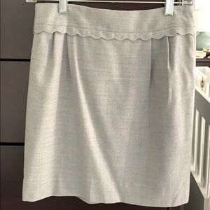Gray J.Crew skirt.